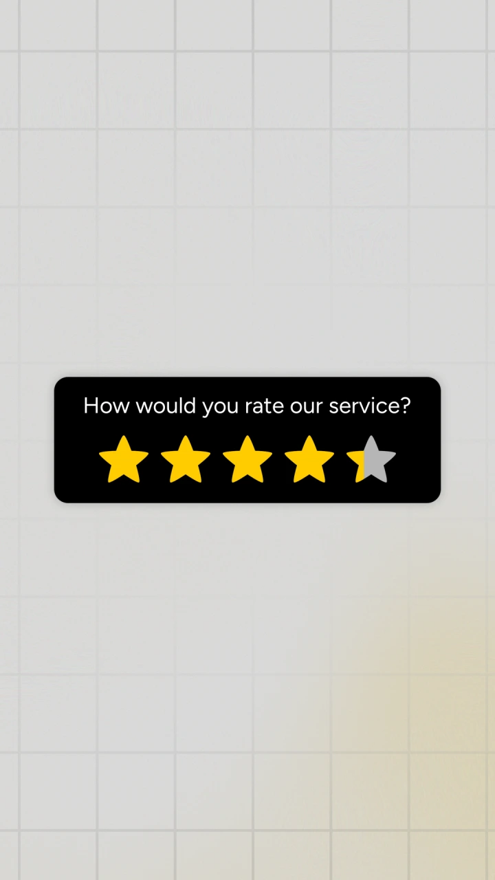 Star Rating Popup With Cursor Click - After Effects template preview image