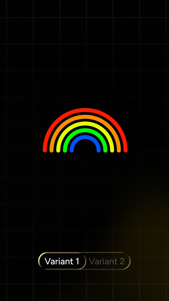 Rainbow Radial Loading - After Effects template preview image