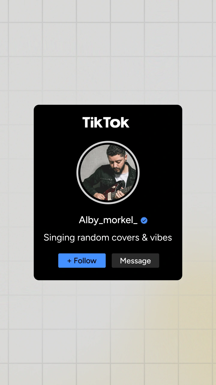 TikTok Profile Follow Reminder - After Effects template preview image