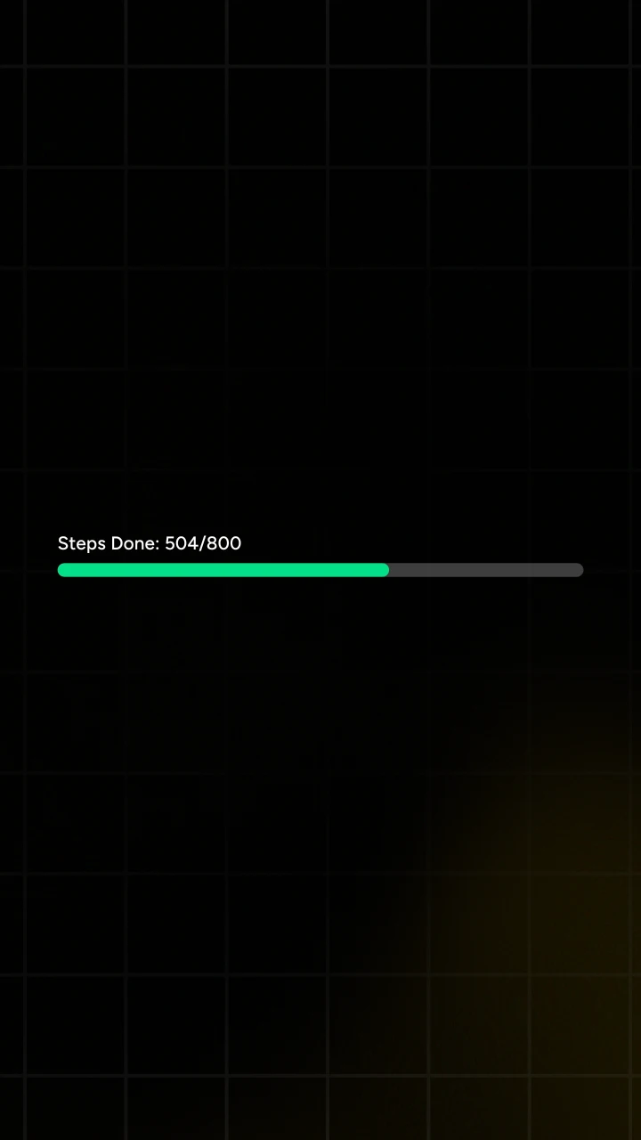 Goal Achievement Linear Progress Tracker - After Effects template preview image