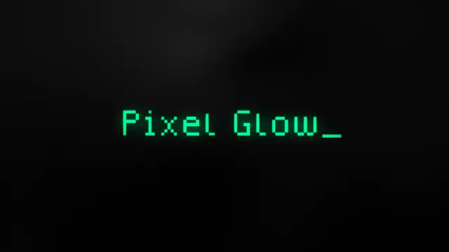 Pixel Glow Typewriter - DaVinci Resolve template preview image