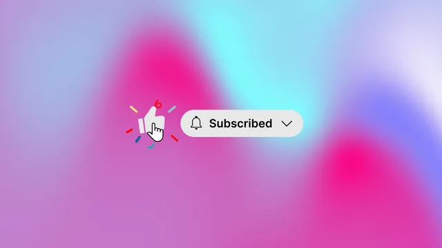 Like And Subscribe Button Click - Drag and Drop template preview image