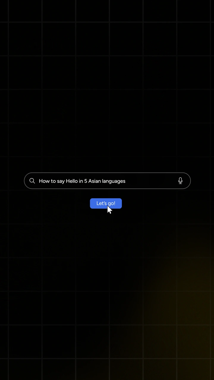 Search Bar with CTA button Click 3 - After Effects template preview image
