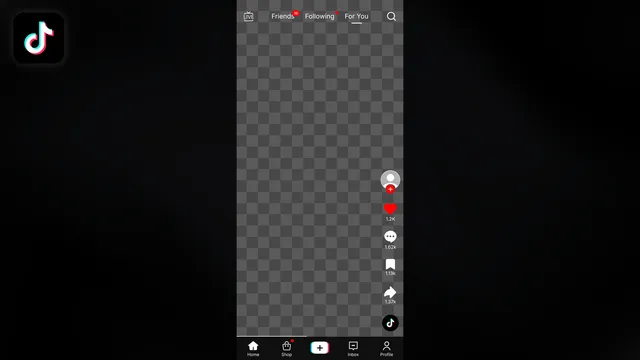 TikTok For You Screen Frame - Drag and Drop template preview image