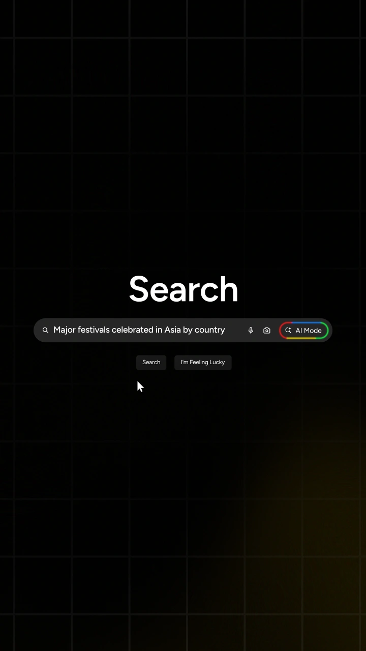 Search UI with Cursor Click - After Effects template preview image