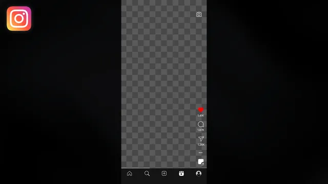 Instagram Reels Screen Frame - Drag and Drop template preview image