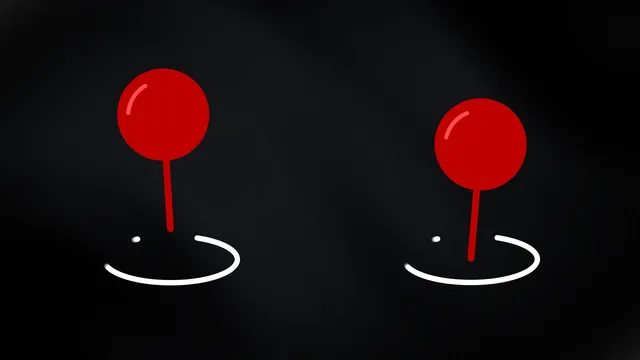 Red Push Pin Marker - Drag and Drop template preview image