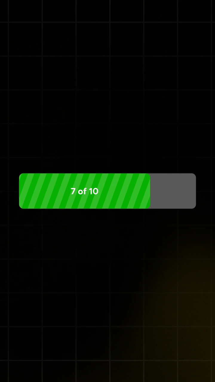 Striped Linear Progress Indicator - After Effects template preview image