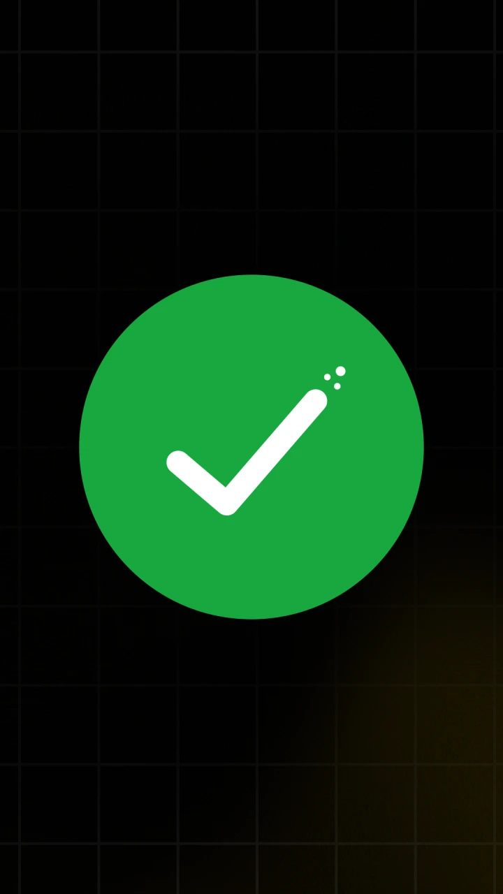 Check Mark With Burst - After Effects template preview image