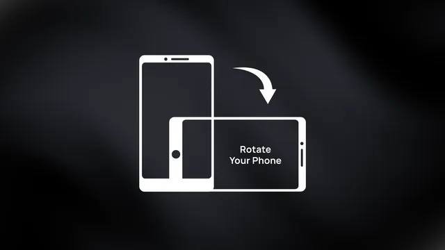 Portrait to Landscape Rotate Phone Animation - Drag and Drop template preview image