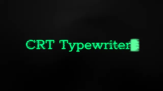 CRT Typewriter - DaVinci Resolve template preview image