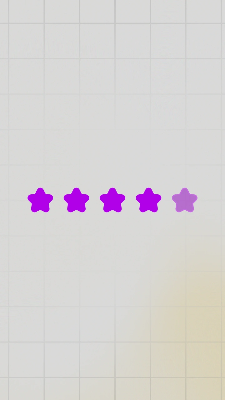 Cartoon Star Rating With Cursor Click - After Effects template preview image