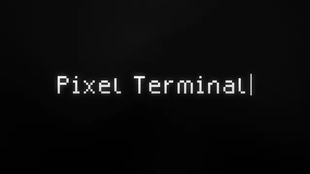 Pixel Terminal Typewriter - After Effects template preview image