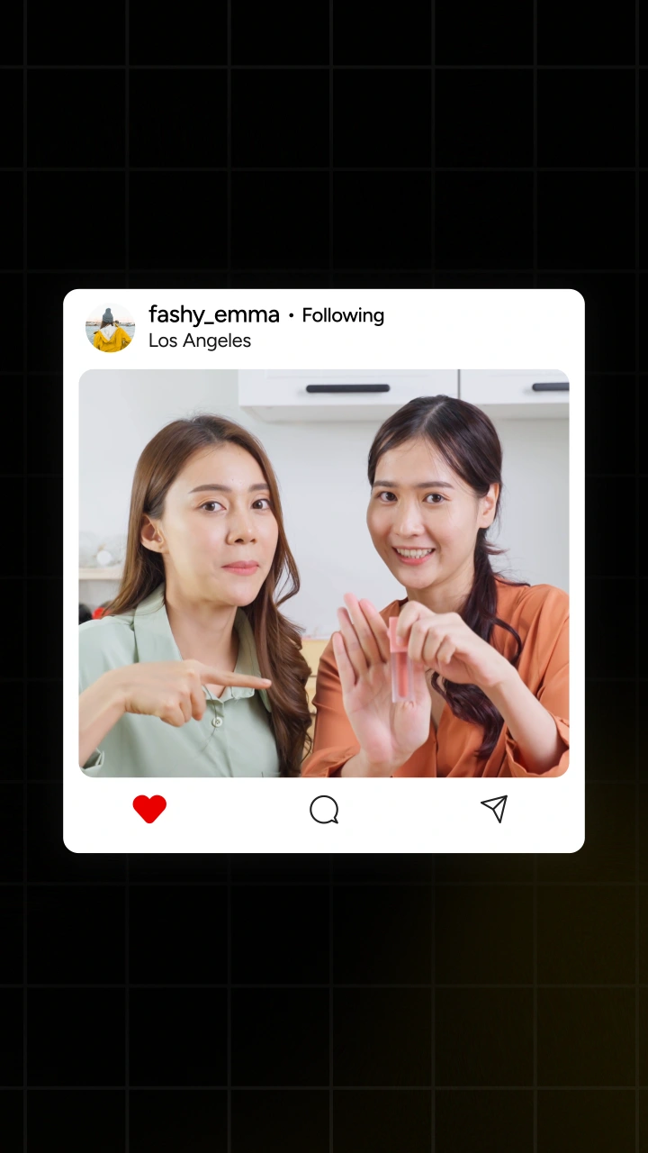 Instagram Post with Like - After Effects template preview image