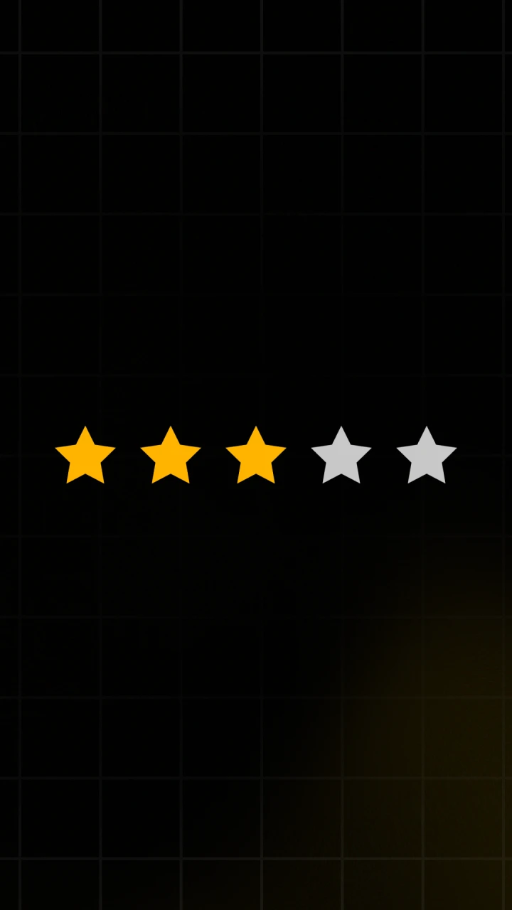 Star Rating With Cursor Click - After Effects template preview image