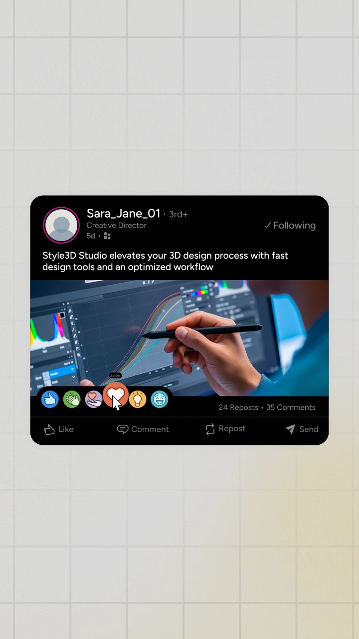 LinkedIn Media Post - After Effects template preview image