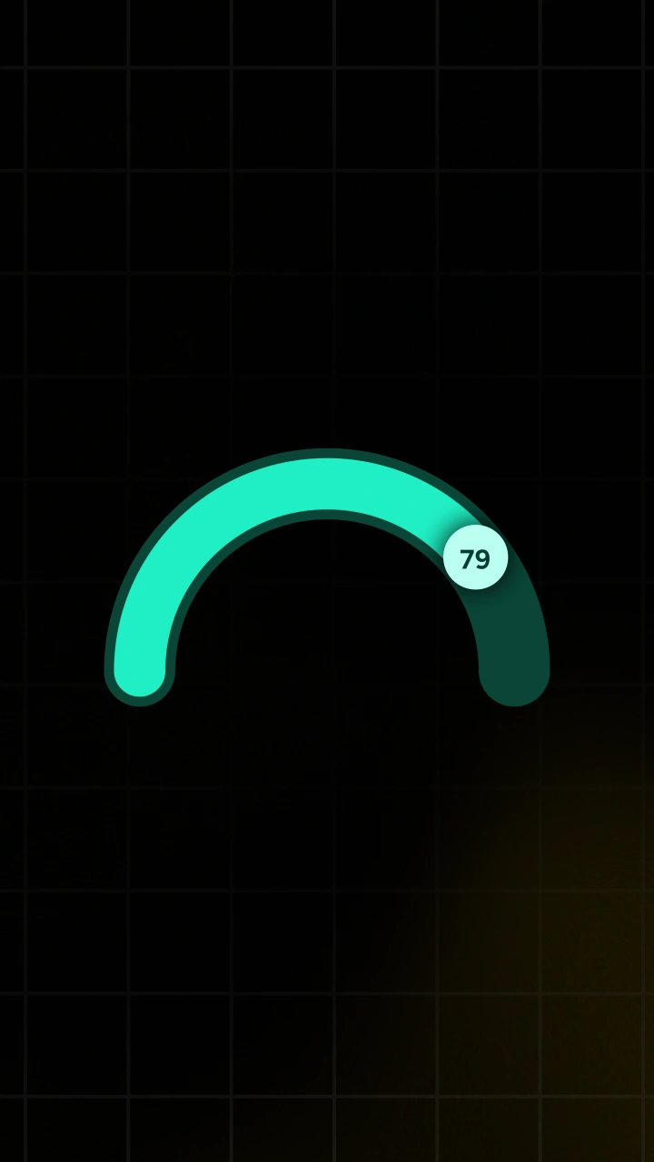 Semi Circle Progress Bar with Indicator - After Effects template preview image