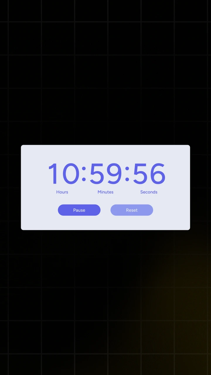 Wide Countdown Timer - After Effects template preview image