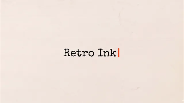 Retro Ink Typewriter - DaVinci Resolve template preview image