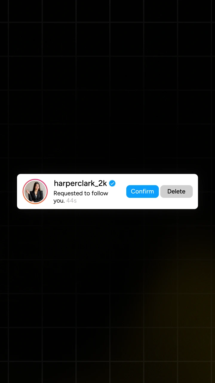 Instagram Requested to Follow - After Effects template preview image