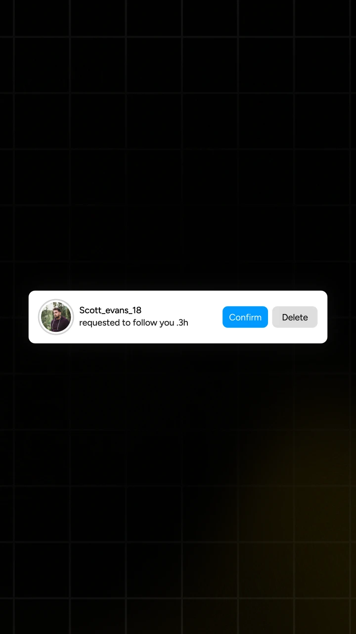 Instagram Requested to Follow 2 - After Effects template preview image