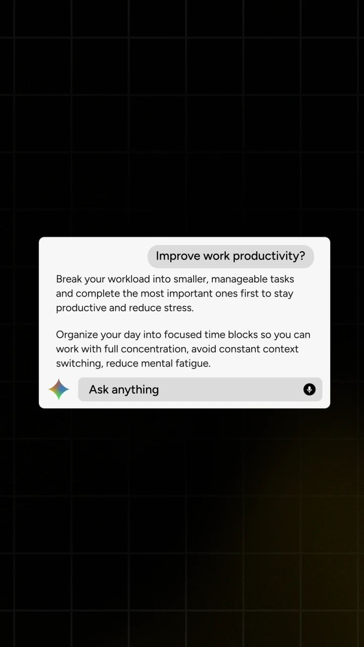 Gemini Typing Question and Answer 3 - After Effects template preview image