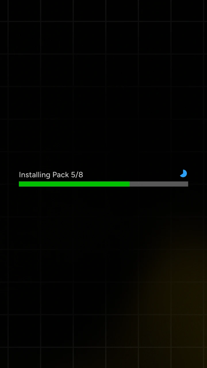 Linear Progress Bar with Checkmark - After Effects template preview image