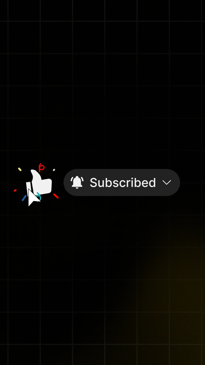 YouTube Like and Subscribe Button 2 Overlay - After Effects template preview image