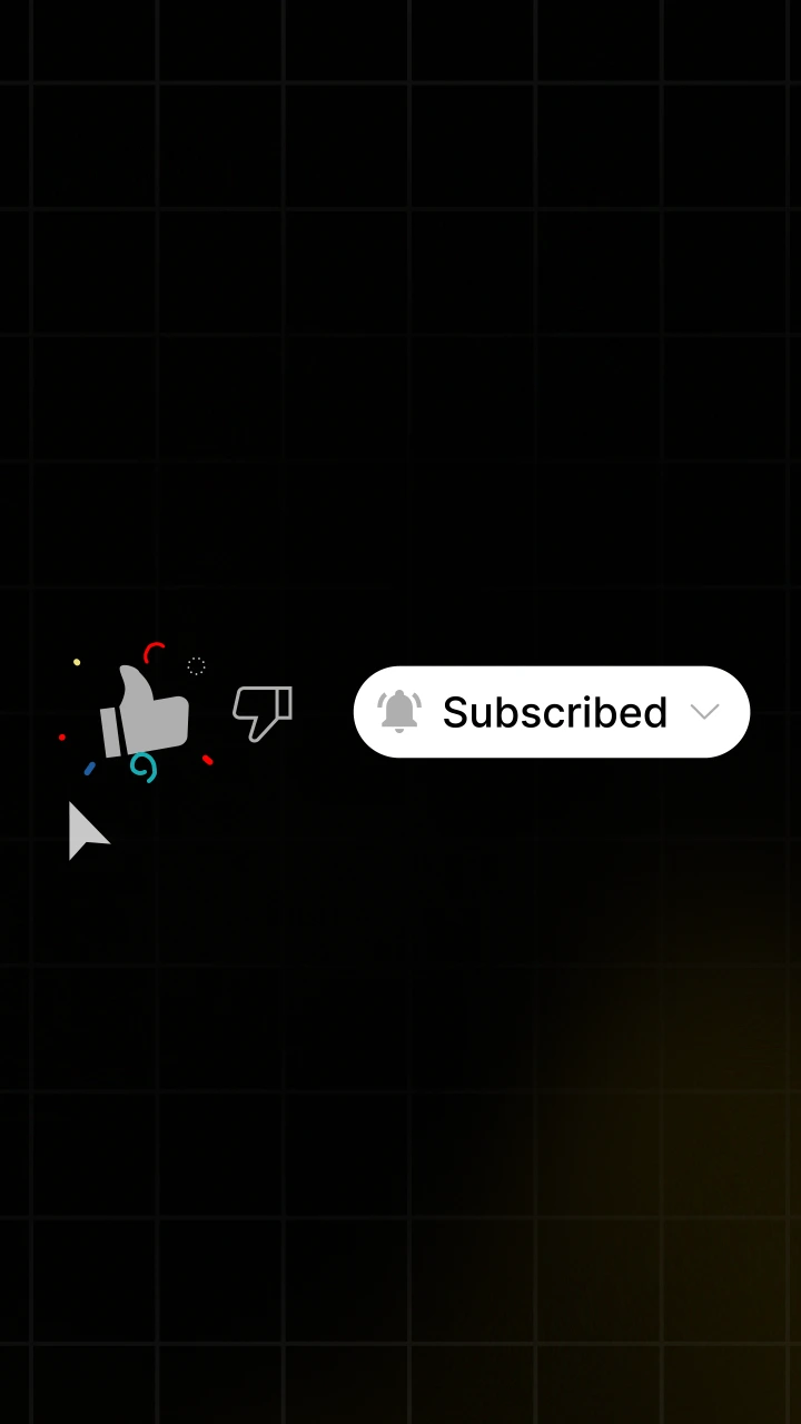 YouTube Like and Subscribe Button Overlay - After Effects template preview image