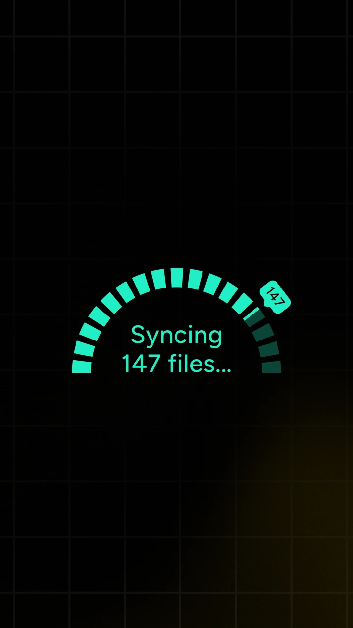 Segmented Semi Circle Progress Bar with Tooltip - After Effects template preview image