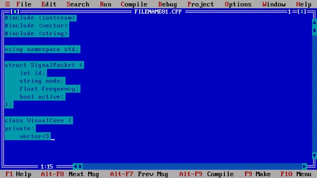 Turbo C Typewriter - After Effects template preview image