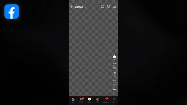 Facebook Reels Screen Frame - Drag and Drop template preview image