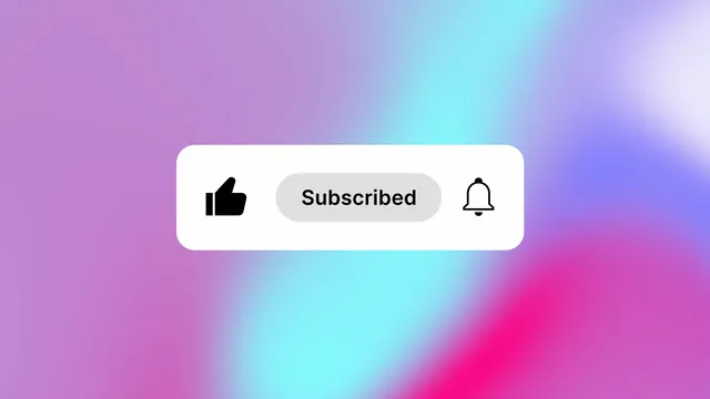 Like Subcribe Bell Button Click - Drag and Drop template preview image