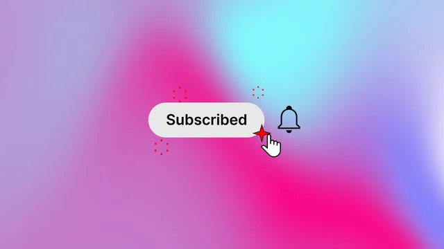 Subscribe Bell Button Click - Drag and Drop template preview image