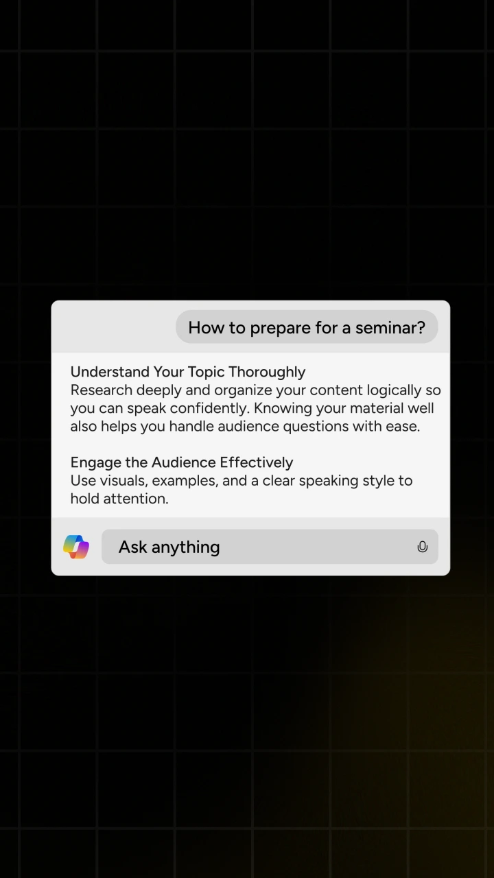Copilot Typing Question and Answer 2 - After Effects template preview image