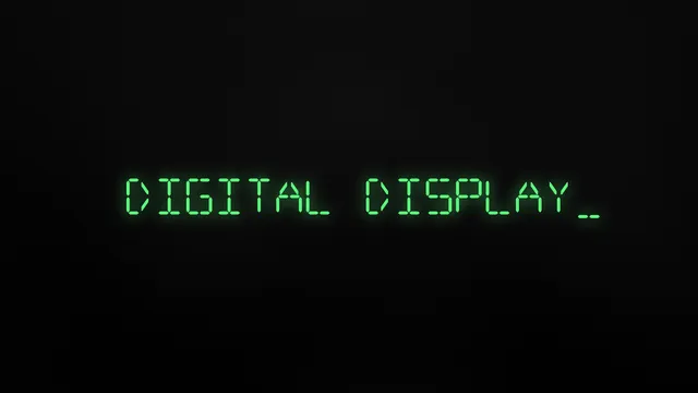 Digital Display Typewriter - After Effects template preview image