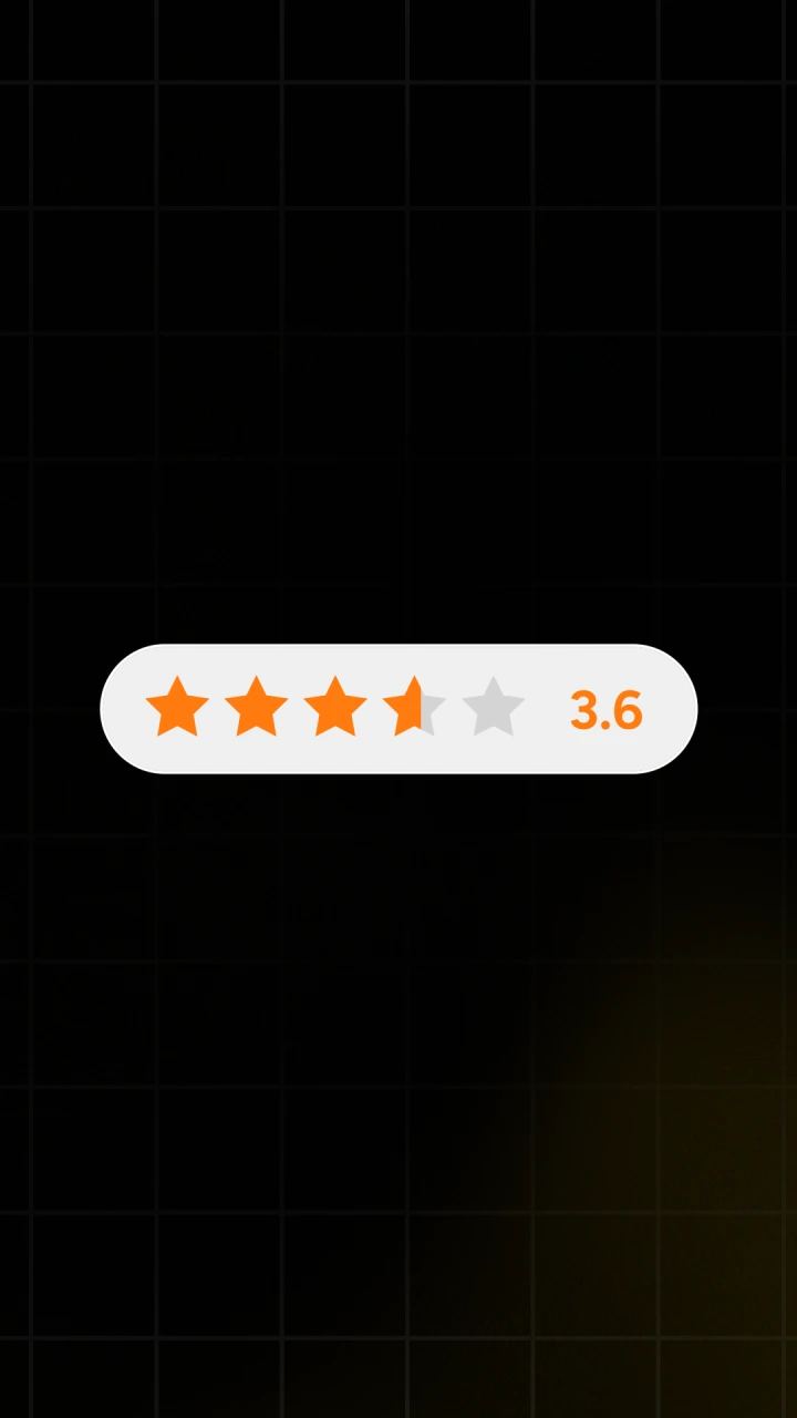 Star Rating with Text and Cursor Click - After Effects template preview image