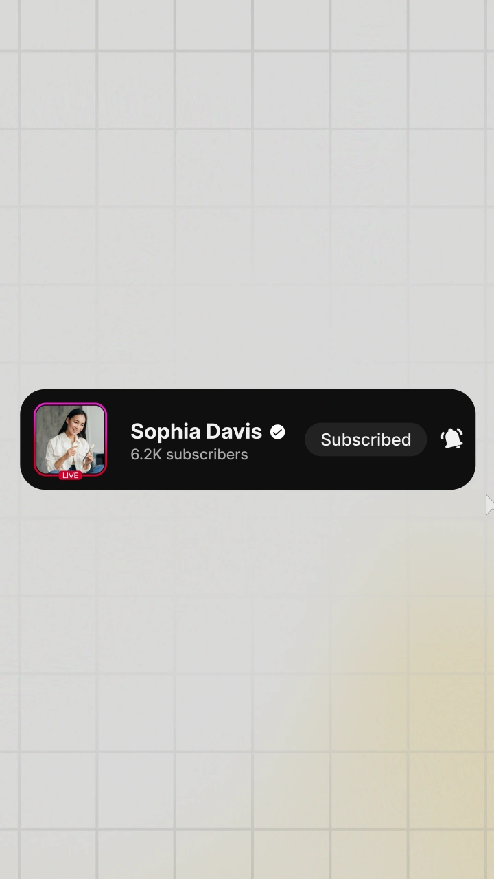 YouTube Channel with Subscribe Count - After Effects template preview image