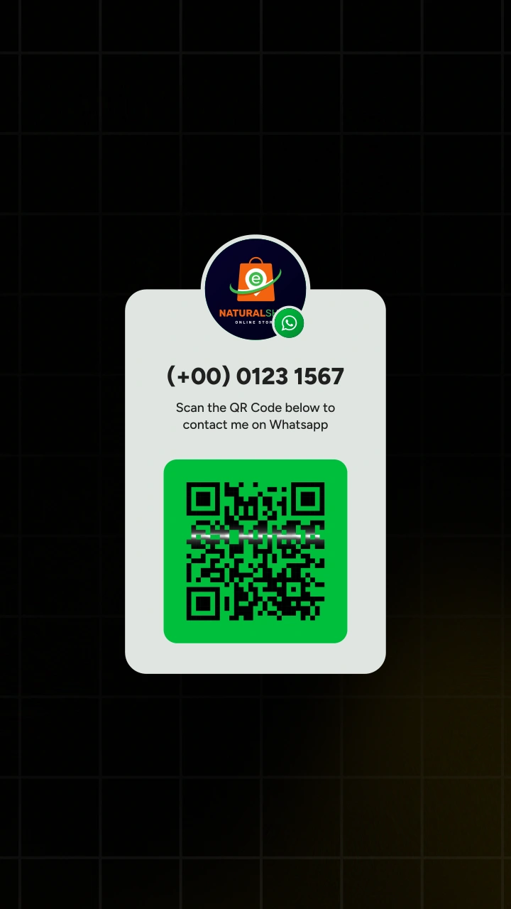 QR Code with Contact Details - After Effects template preview image