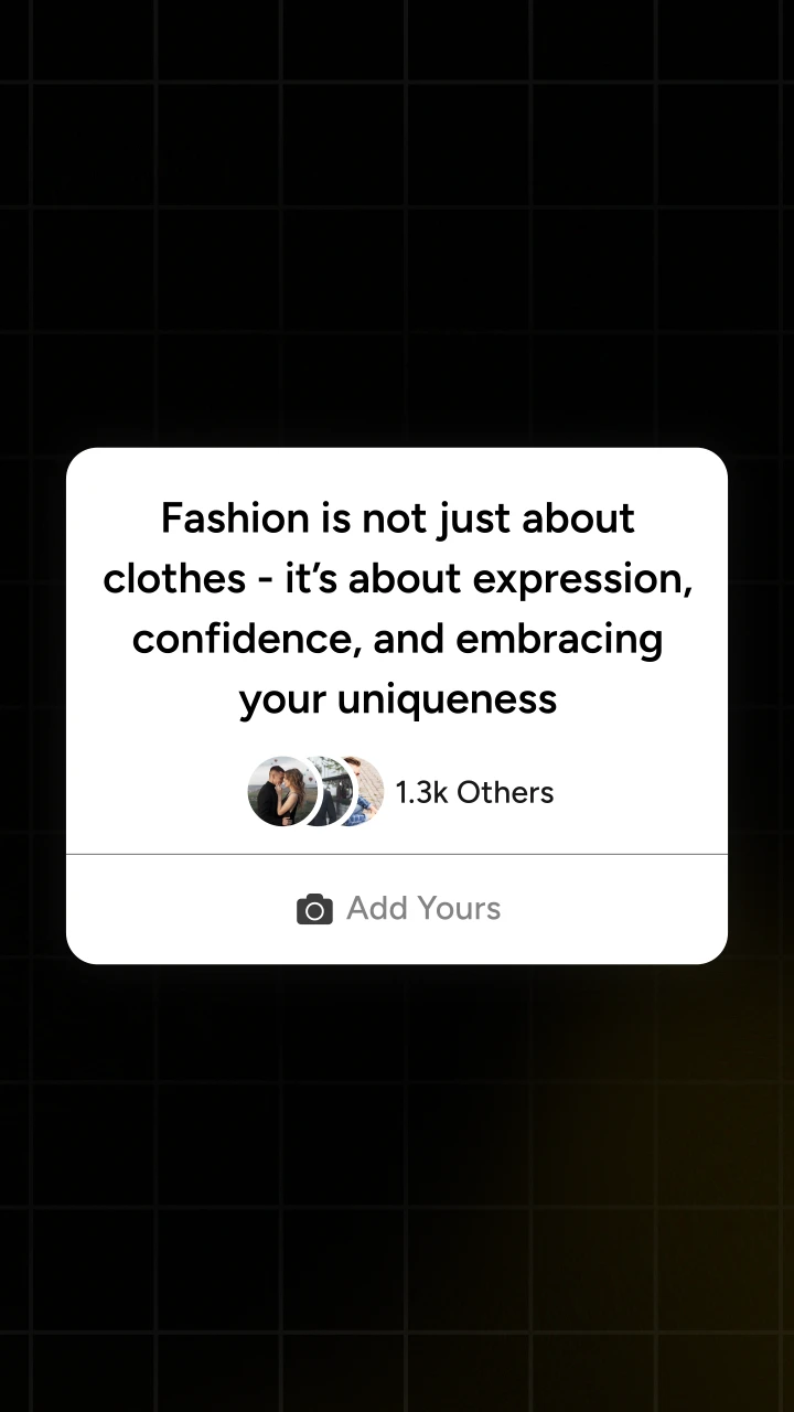 Instagram Add Yours Sticker - After Effects template preview image