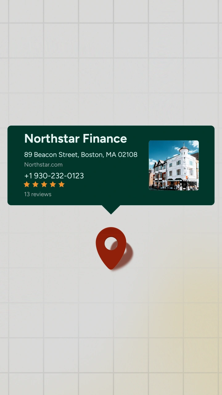 Business Location with Ratings - After Effects template preview image