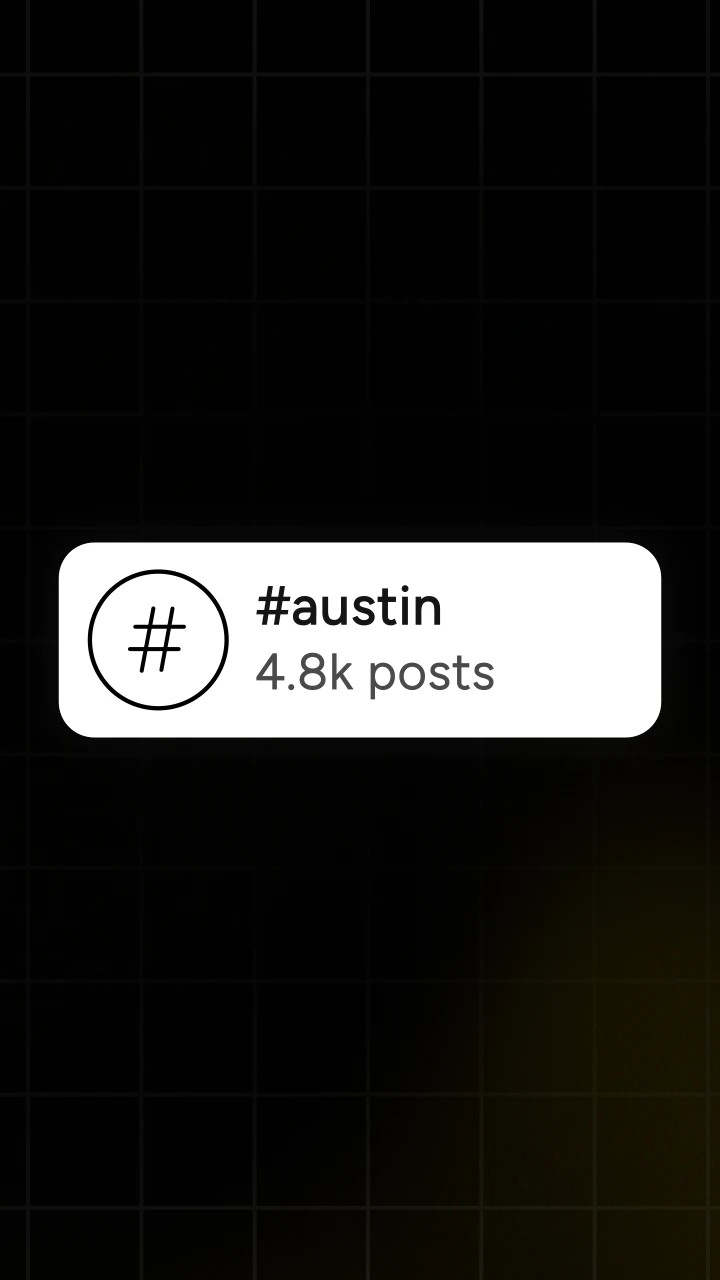 Instagram Hashtag Count Badge - After Effects template preview image