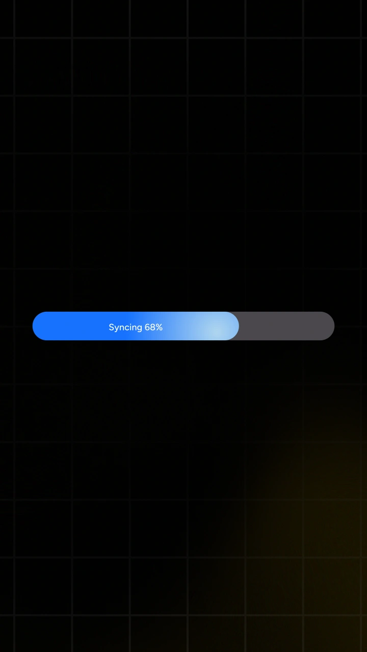 File Sync Linear Progress Indicator - After Effects template preview image
