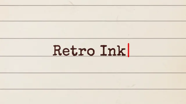 Retro Ink Typewriter - After Effects template preview image