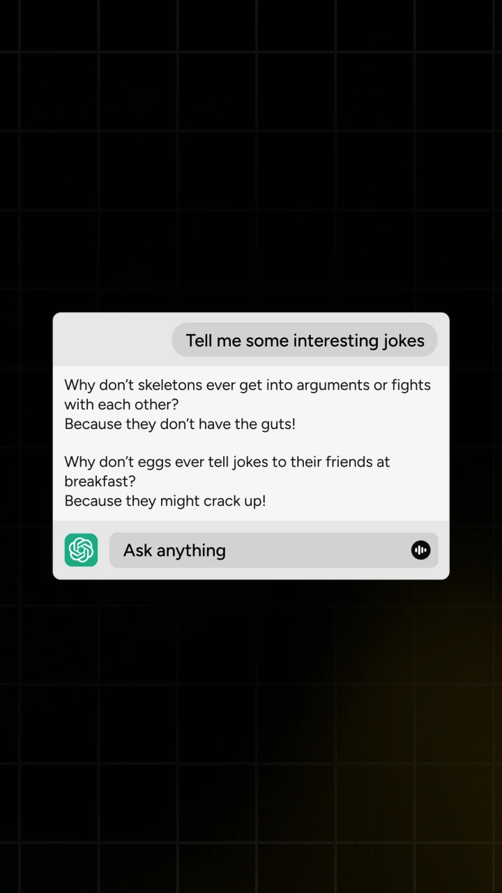 ChatGPT Typing Question and Answer 2 - After Effects template preview image
